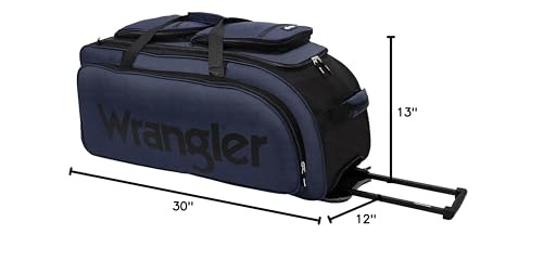 Image Showing Wrangler 30" Wesley Rolling Duffel Bag - Product Type Duffel Bag - Buy Now $63.80 - Adventure Gear from Global Trekker