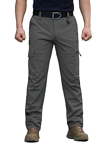 Image Showing Men's Quick Dry Hiking Pants Lightweight Water-Resistant - Product Type Pants - Buy Now $47.84 - Adventure Gear from Global Trekker