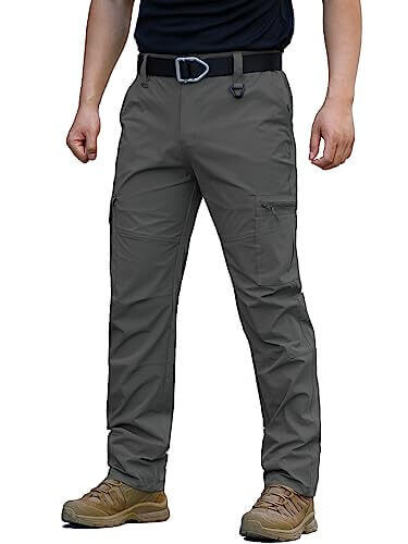 Image Showing Men's Quick Dry Hiking Pants Lightweight Water-Resistant - Product Type Pants - Buy Now $47.84 - Adventure Gear from Global Trekker