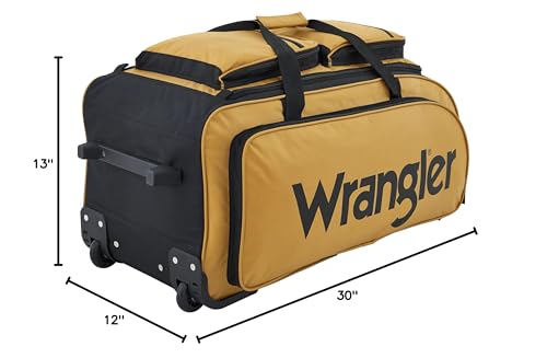 Image Showing Wrangler 30" Wesley Rolling Duffel Bag - Product Type Duffel Bag - Buy Now $63.80 - Adventure Gear from Global Trekker