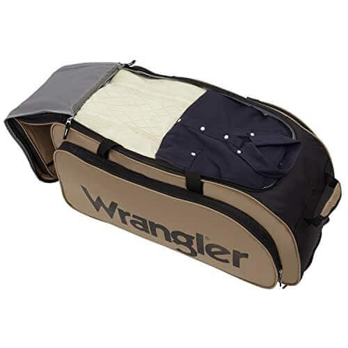 Image Showing Wrangler 30" Wesley Rolling Duffel Bag - Product Type Duffel Bag - Buy Now $63.80 - Adventure Gear from Global Trekker