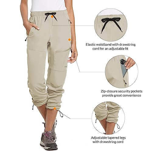 Image Showing BALEAF Women's Hiking Pants Quick Dry Lightweight Water Resistant - Product Type Pants - Buy Now $55.09 - Adventure Gear from Global Trekker