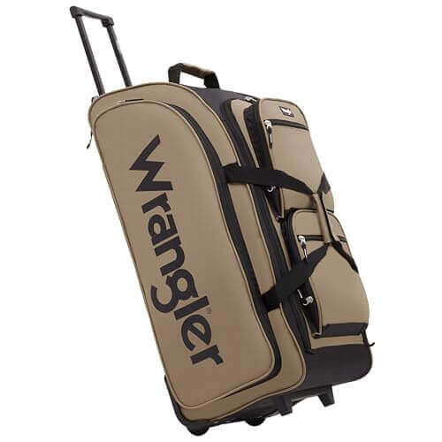 Image Showing Wrangler 30" Wesley Rolling Duffel Bag - Product Type Duffel Bag - Buy Now $66.09 - Adventure Gear from Global Trekker