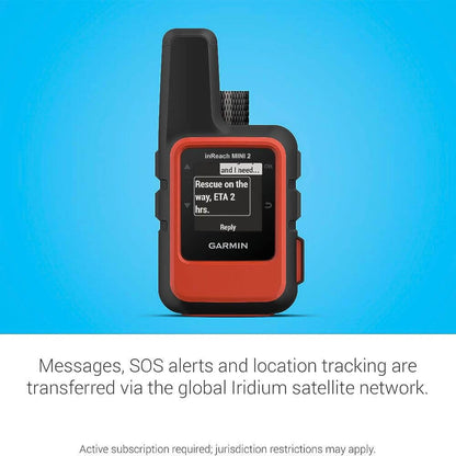 Image Showing Garmin inReach Mini 2, Lightweight and Compact Satellite Communicator - Product Type Satellite Communicator - Buy Now $434.99 - Adventure Gear from Global Trekker