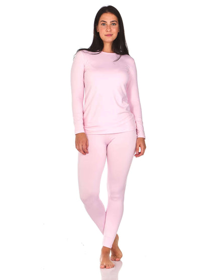 Image Showing Thermajane Long Johns Thermal Underwear for Women Fleece Lined Base Layer - Product Type Women's Base Layer Set - Buy Now $46.39 - Adventure Gear from Global Trekker