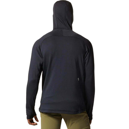 Image Showing Mountain Hardwear Men's Polartec Power Grid Full Zip Hoody - Product Type Men's Mid Layer - Buy Now $232.00 - Adventure Gear from Global Trekker