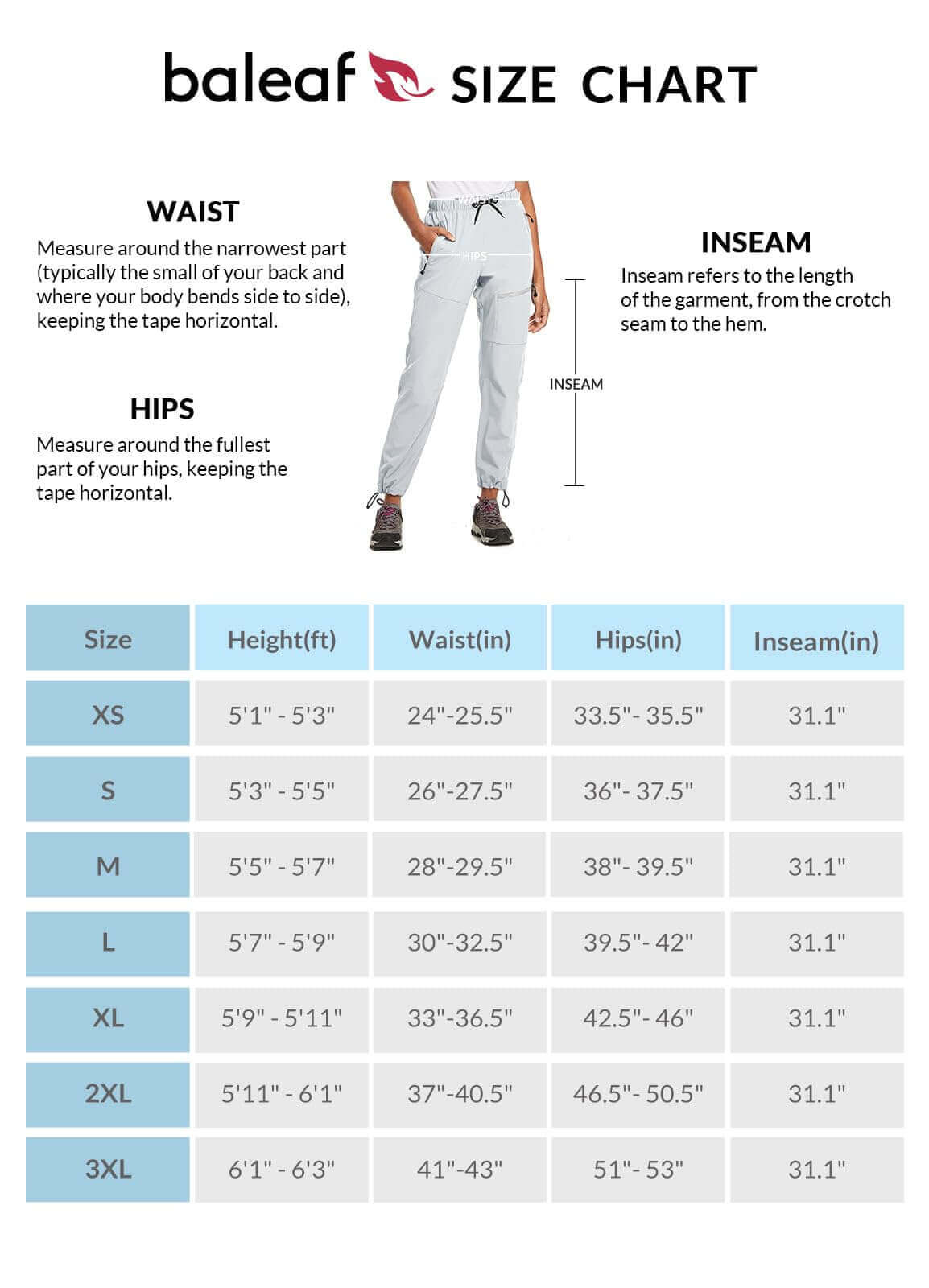 Image Showing BALEAF Women's Hiking Pants Quick Dry Lightweight Water Resistant - Product Type Pants - Buy Now $55.09 - Adventure Gear from Global Trekker