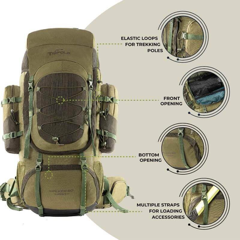 Image Showing Tripole Walker Pro Rucksack for Trekking and Hiking - Product Type backpack - Buy Now $94.25 - Adventure Gear from Global Trekker