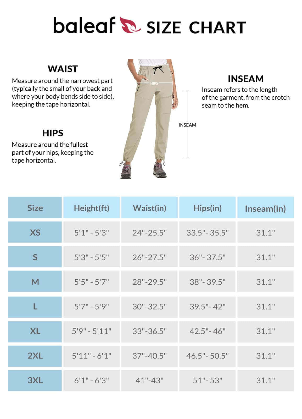 Image Showing BALEAF Women's Hiking Pants Quick Dry Lightweight Water Resistant - Product Type Pants - Buy Now $55.09 - Adventure Gear from Global Trekker