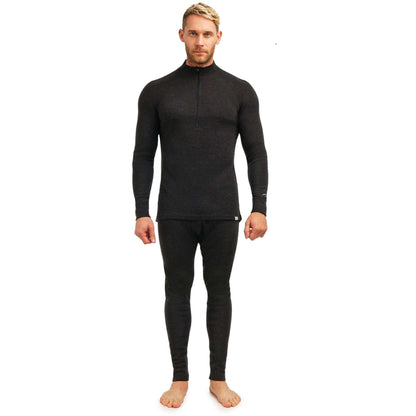 Image Showing Merino.tech Merino Wool Base Layer Mens Set - Thermal Underwear - Product Type Men's Base Layer Set - Buy Now $181.24 - Adventure Gear from Global Trekker