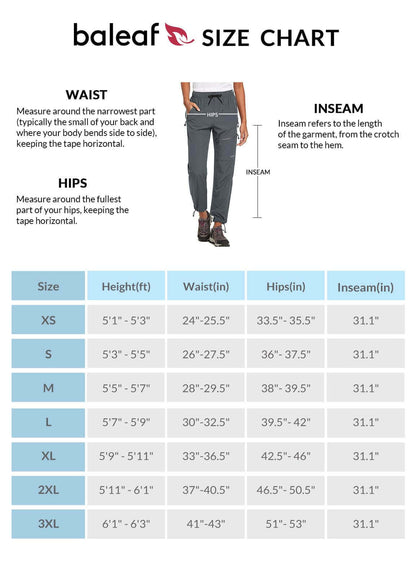 Image Showing BALEAF Women's Hiking Pants Quick Dry Lightweight Water Resistant - Product Type Pants - Buy Now $55.09 - Adventure Gear from Global Trekker