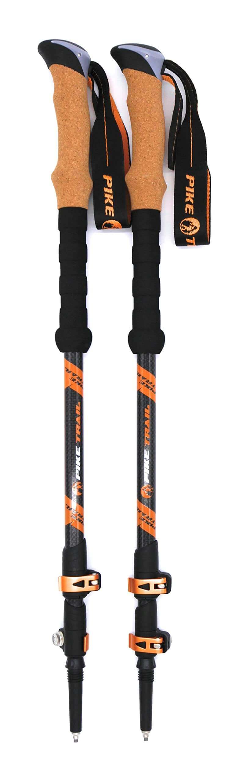 Image Showing Pike Trail Trekking Poles - Lightweight Carbon Fiber Collapsible Sticks for Walking and Hiking - Product Type Hiking Poles - Buy Now $114.61 - Adventure Gear from Global Trekker