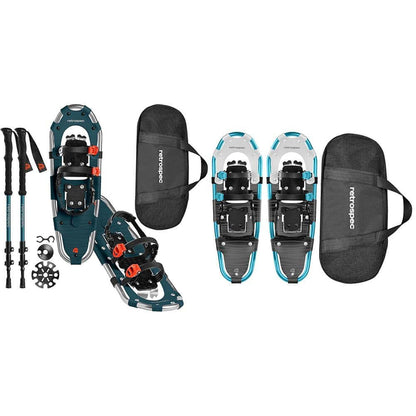 Image Showing Retrospec Drifter 21/25/30 Inch Snowshoes & Trekking Poles Bundle - Product Type Snowshoes - Buy Now $202.97 - Adventure Gear from Global Trekker