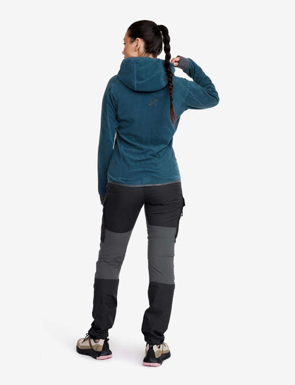 Image Showing RevolutionRace Women's Trekker Hoodie, Fleece Jacket Great for Hiking and Outdoor Adventures - Product Type Jacket - Buy Now $85.55 - Adventure Gear from Global Trekker