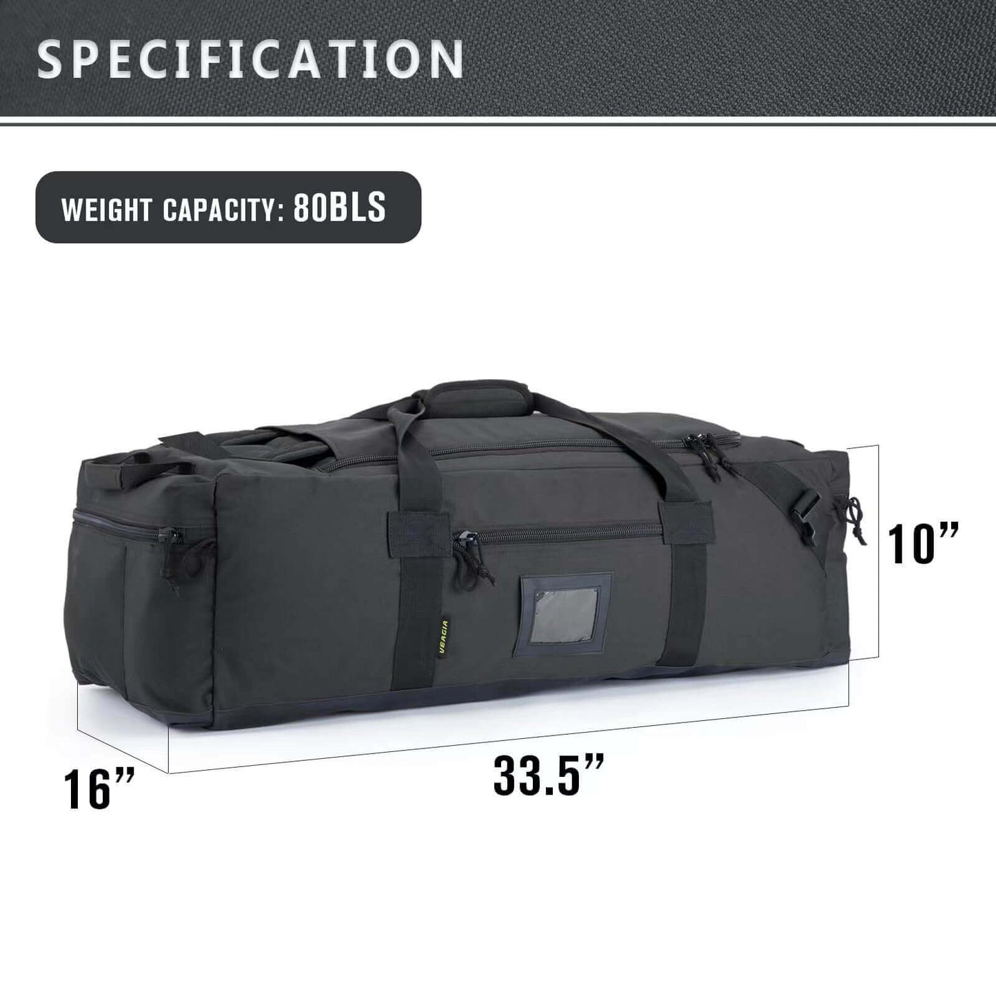 Image Showing 105l Large Duffel Bag For Travel, Gym & Sports - Product Type Duffel Bag - Buy Now $101.49 - Adventure Gear from Global Trekker