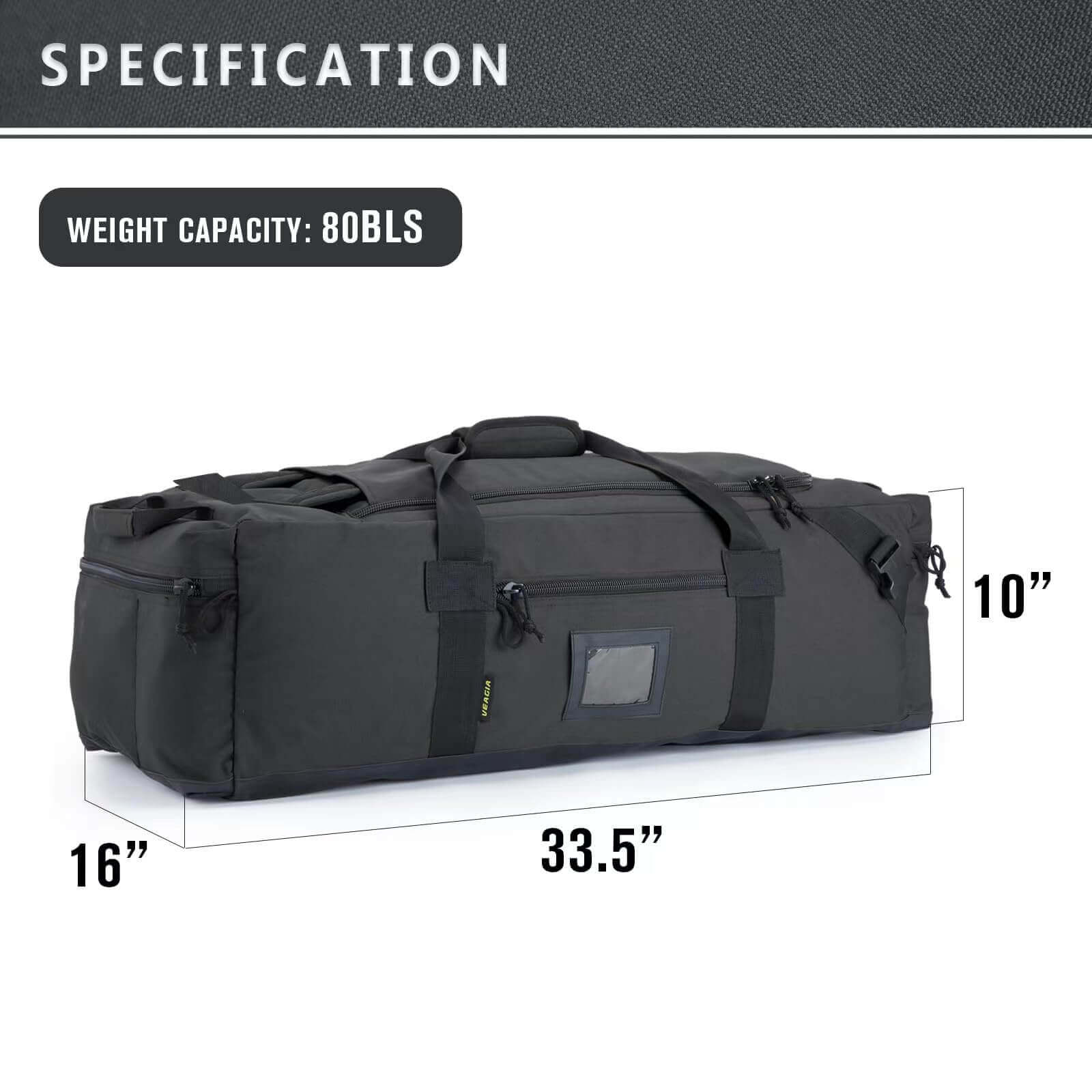 Image Showing 105l Large Duffel Bag For Travel, Gym & Sports - Product Type Duffel Bag - Buy Now $101.49 - Adventure Gear from Global Trekker