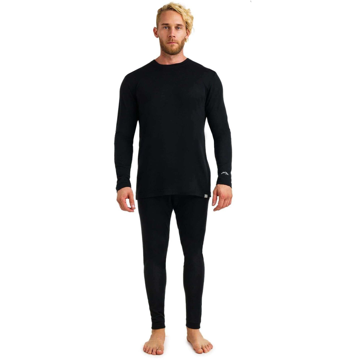 Image Showing Merino.tech Merino Wool Base Layer Mens Set - Thermal Underwear - Product Type Men's Base Layer Set - Buy Now $123.24 - Adventure Gear from Global Trekker