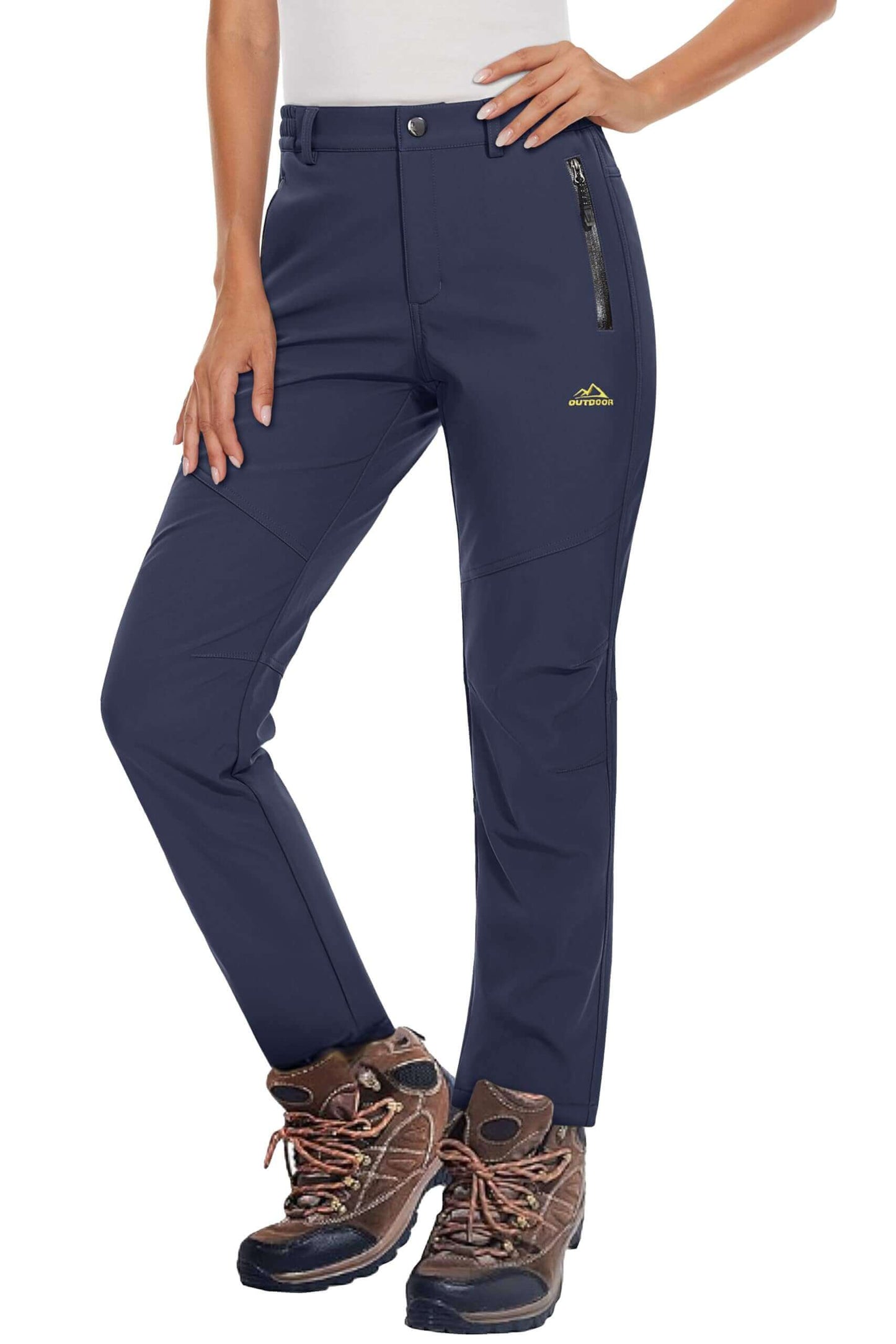 Image Showing Women's Fleece Lined Waterproof Insulated Softshell Pants - Product Type Pants - Buy Now $65.22 - Adventure Gear from Global Trekker