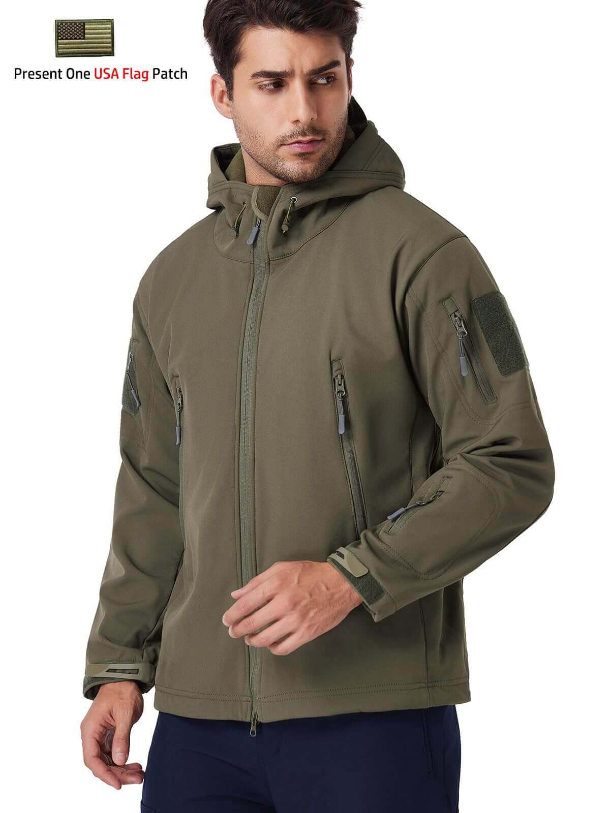 Image Showing ReFire Gear Men's Army Special Ops Military Tactical Jacket Softshell Fleece - Product Type Jacket - Buy Now $53.62 - Adventure Gear from Global Trekker