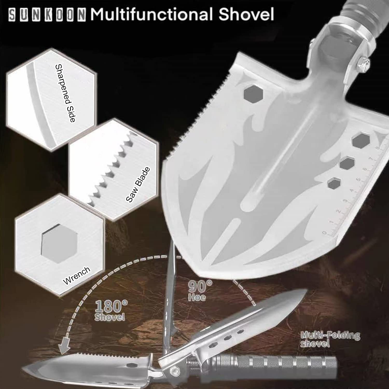 Image Showing Survival Shovel Survival Axe, Camping Folding Shovels Hatchet - Product Type Survival Tools - Buy Now $115.99 - Adventure Gear from Global Trekker