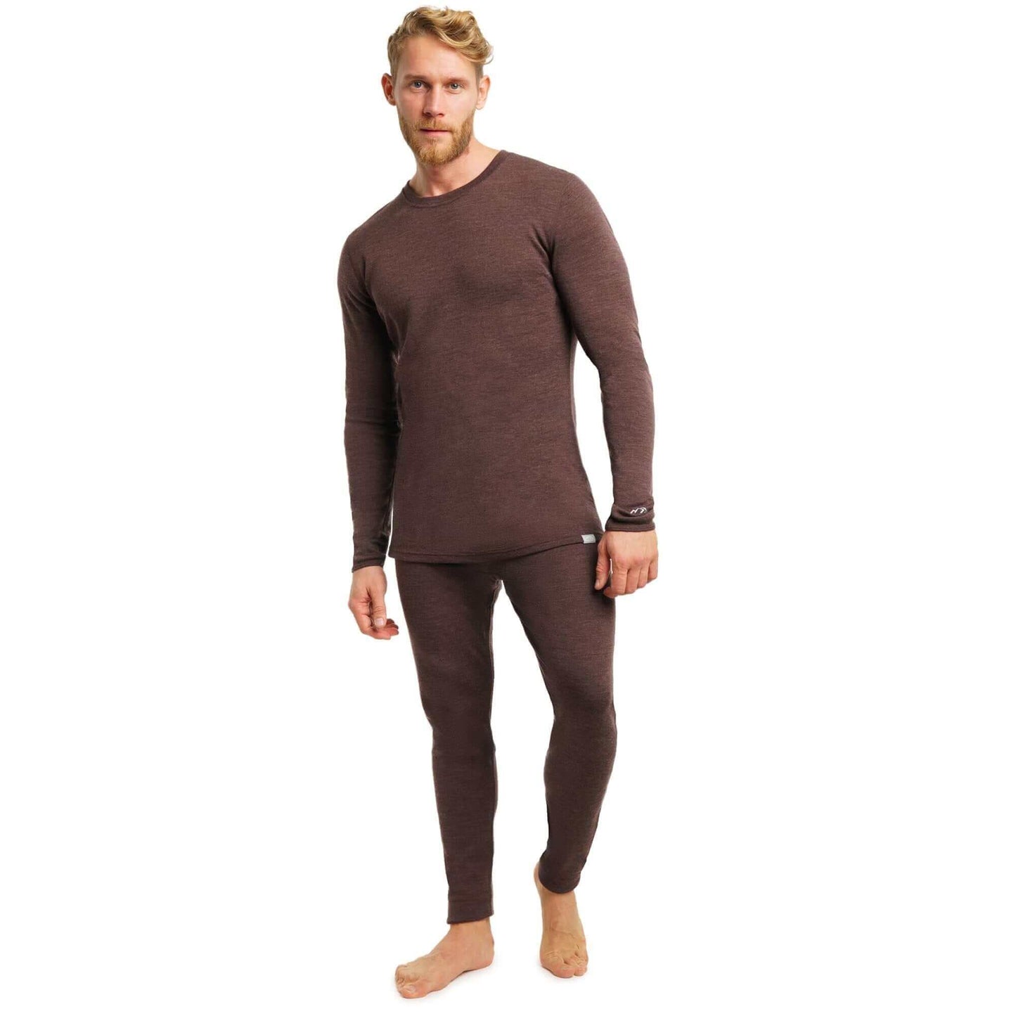 Image Showing Merino.tech Merino Wool Base Layer Mens Set - Thermal Underwear - Product Type Men's Base Layer Set - Buy Now $144.99 - Adventure Gear from Global Trekker