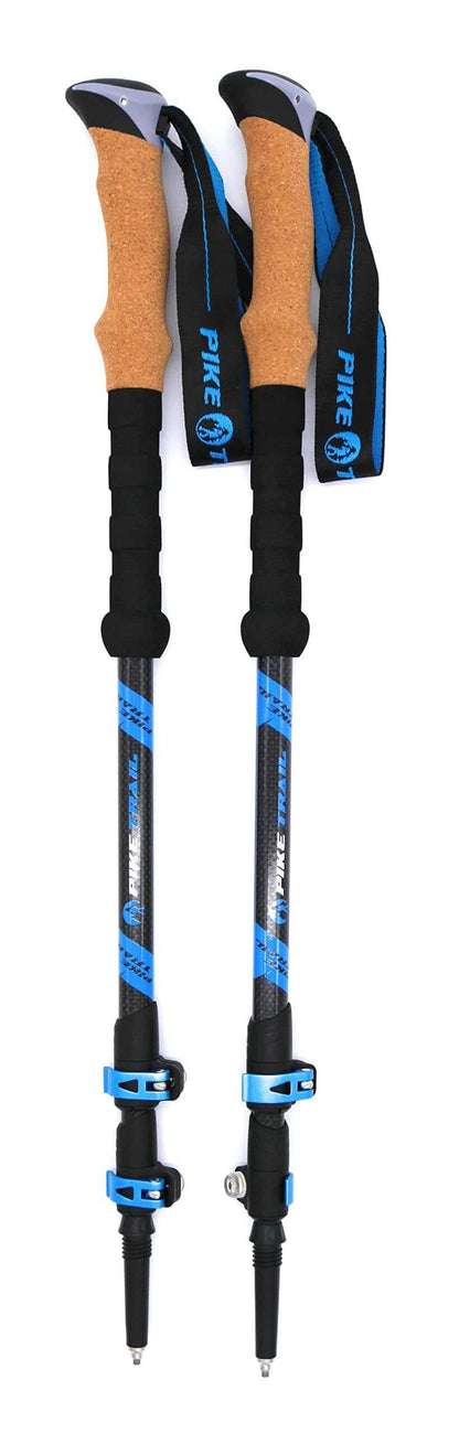 Image Showing Pike Trail Trekking Poles - Lightweight Carbon Fiber Collapsible Sticks for Walking and Hiking - Product Type Hiking Poles - Buy Now $114.61 - Adventure Gear from Global Trekker