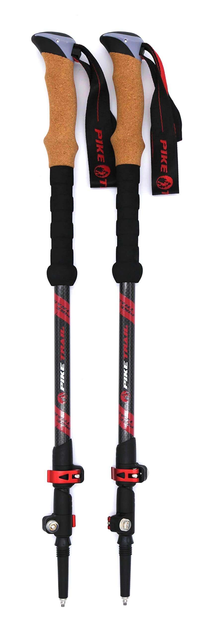 Image Showing Pike Trail Trekking Poles - Lightweight Carbon Fiber Collapsible Sticks for Walking and Hiking - Product Type Hiking Poles - Buy Now $114.61 - Adventure Gear from Global Trekker