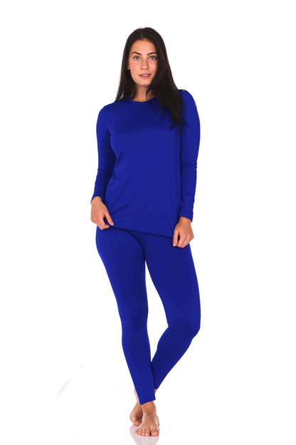 Image Showing Thermajane Long Johns Thermal Underwear for Women Fleece Lined Base Layer - Product Type Women's Base Layer Set - Buy Now $46.39 - Adventure Gear from Global Trekker