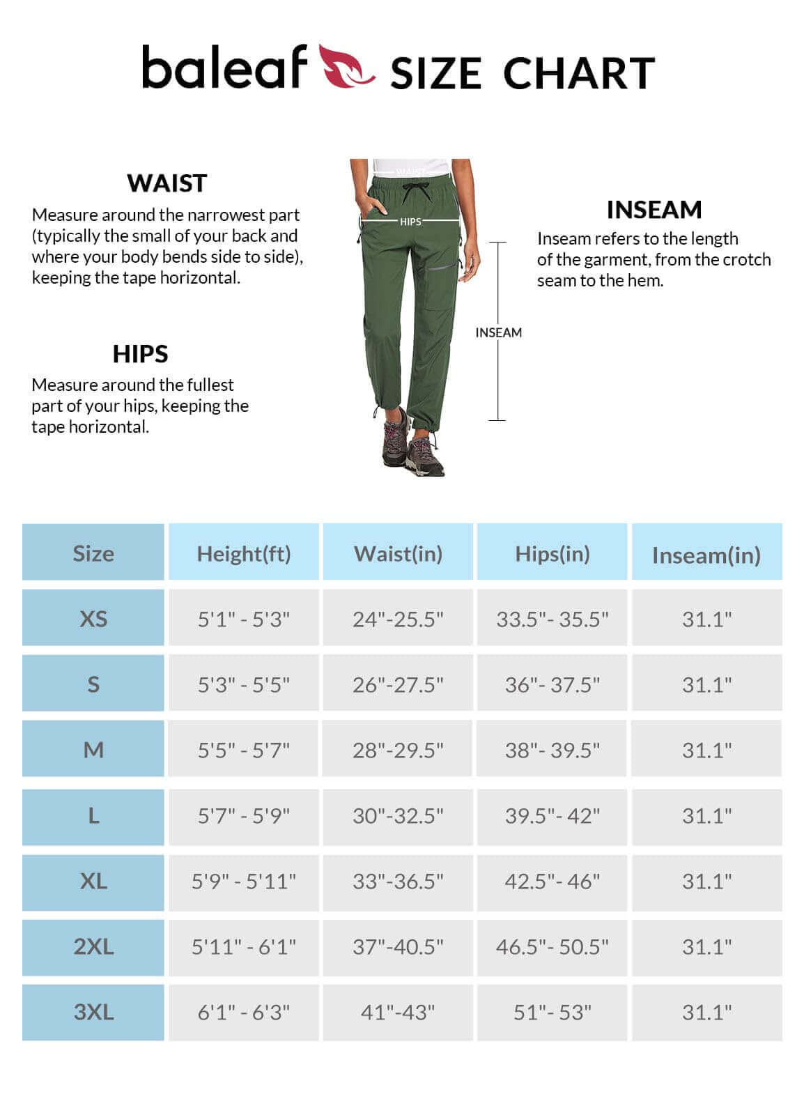 Image Showing BALEAF Women's Hiking Pants Quick Dry Lightweight Water Resistant - Product Type Pants - Buy Now $55.09 - Adventure Gear from Global Trekker