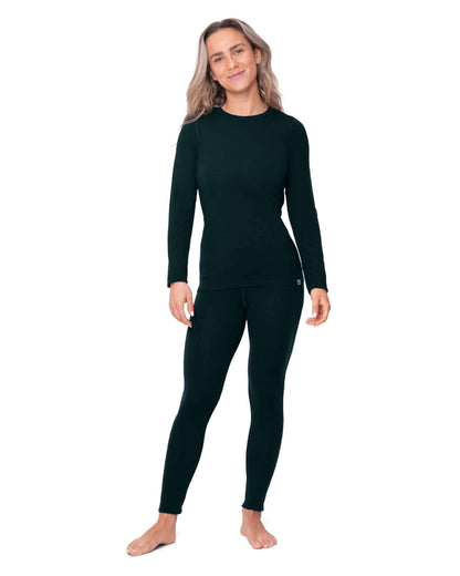 Image Showing DANISH ENDURANCE Women's Merino Wool Base Layer Set, Thermal Underwear for Women, Top and Bottom - Product Type Women's Base Layer Set - Buy Now $152.18 - Adventure Gear from Global Trekker