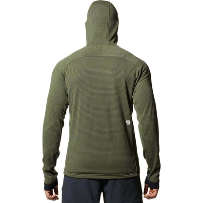 Image Showing Mountain Hardwear Men's Polartec Power Grid Full Zip Hoody - Product Type Men's Mid Layer - Buy Now $232.00 - Adventure Gear from Global Trekker