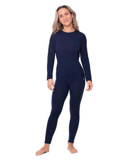 Image Showing DANISH ENDURANCE Women's Merino Wool Base Layer Set, Thermal Underwear for Women, Top and Bottom - Product Type Women's Base Layer Set - Buy Now $152.18 - Adventure Gear from Global Trekker