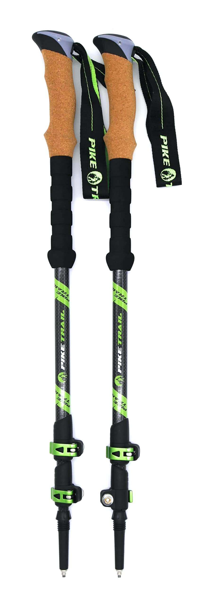 Image Showing Pike Trail Trekking Poles - Lightweight Carbon Fiber Collapsible Sticks for Walking and Hiking - Product Type Hiking Poles - Buy Now $114.61 - Adventure Gear from Global Trekker