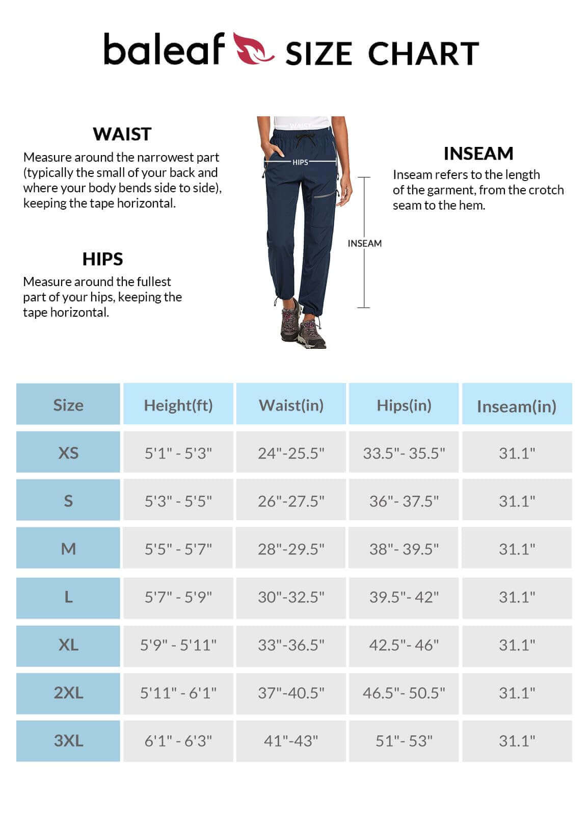 Image Showing BALEAF Women's Hiking Pants Quick Dry Lightweight Water Resistant - Product Type Pants - Buy Now $55.09 - Adventure Gear from Global Trekker