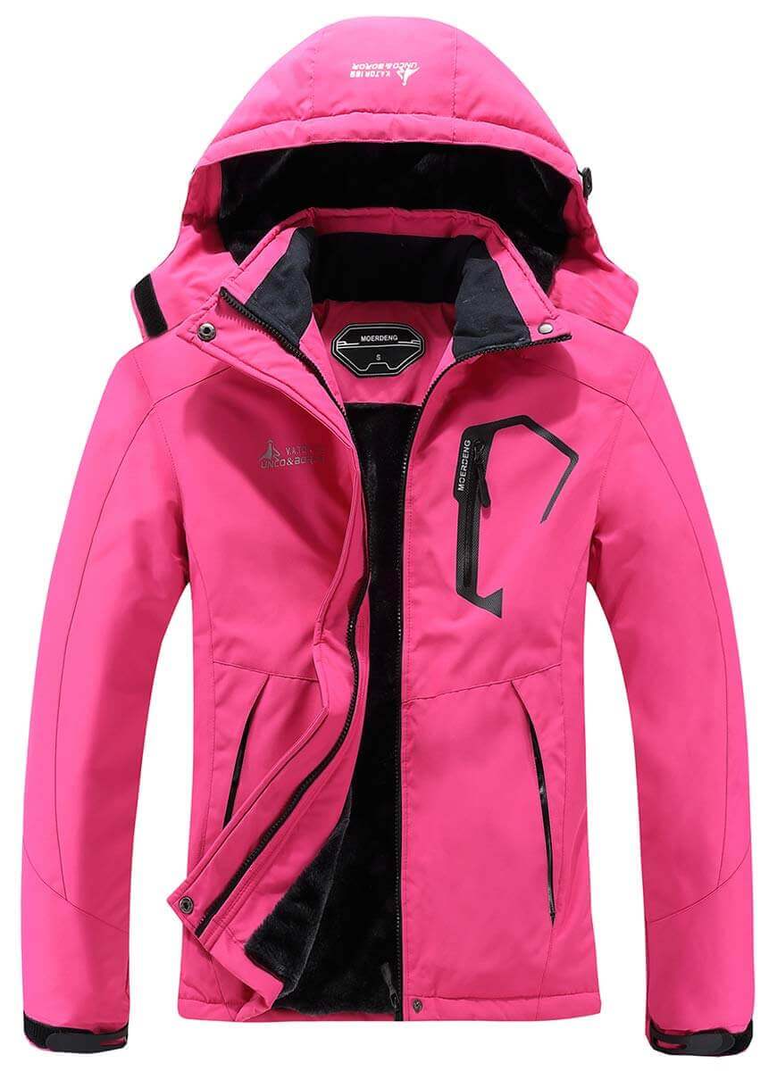 Image Showing MOERDENG Women's Waterproof Ski Jacket Warm Winter Snow Coat - Product Type Ski Jacket - Buy Now $79.74 - Adventure Gear from Global Trekker