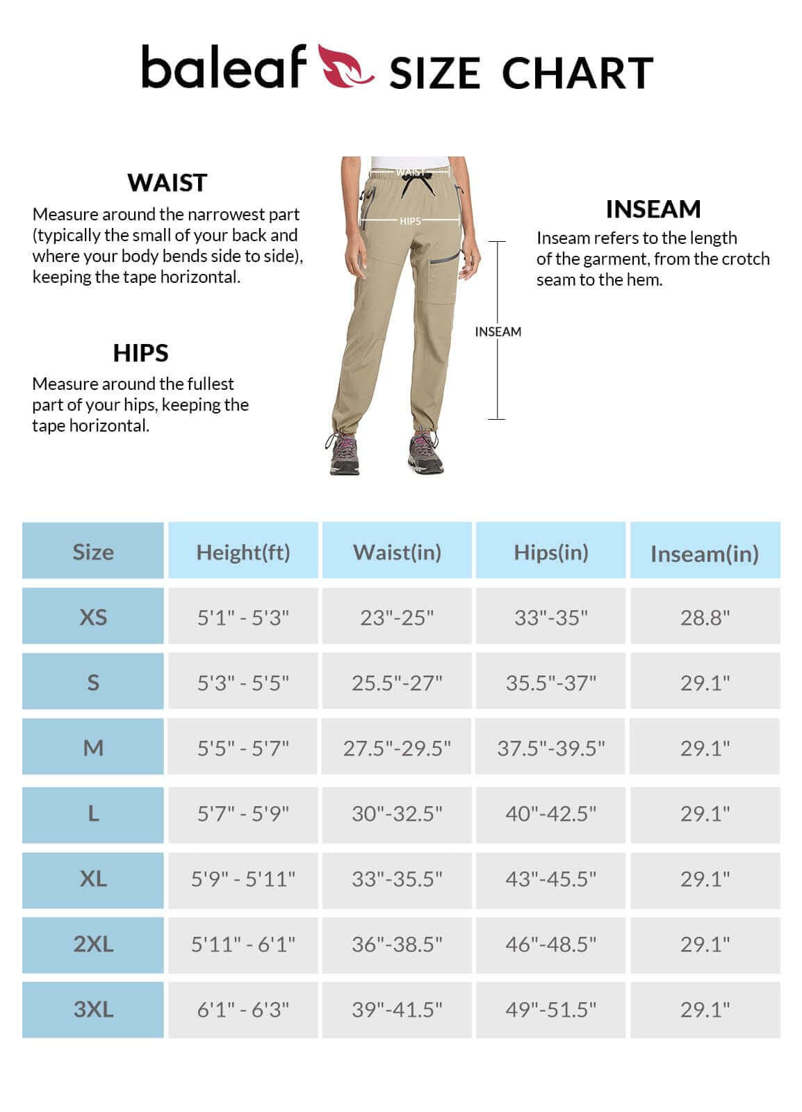 Image Showing BALEAF Women's Hiking Pants Quick Dry Lightweight Water Resistant - Product Type Pants - Buy Now $55.09 - Adventure Gear from Global Trekker