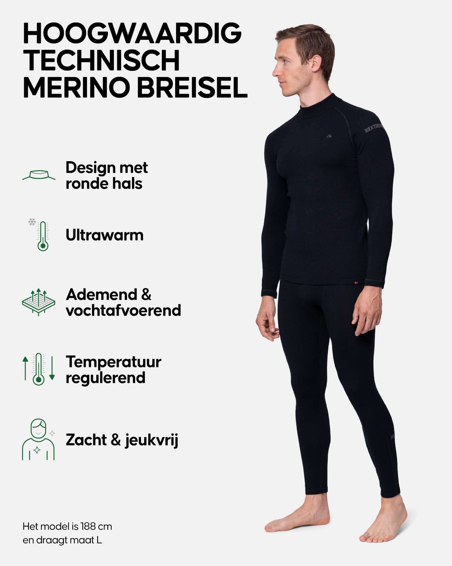 Image Showing DANISH ENDURANCE Men's Merino Thermal Underwear Set for Extreme Cold - Product Type Men's Base Layer Set - Buy Now $202.93 - Adventure Gear from Global Trekker