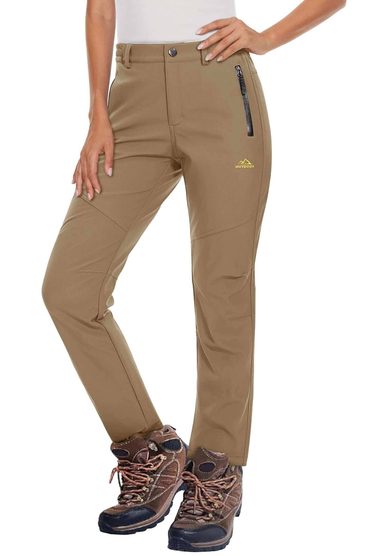 Image Showing Women's Fleece Lined Waterproof Insulated Softshell Pants - Product Type Pants - Buy Now $65.22 - Adventure Gear from Global Trekker