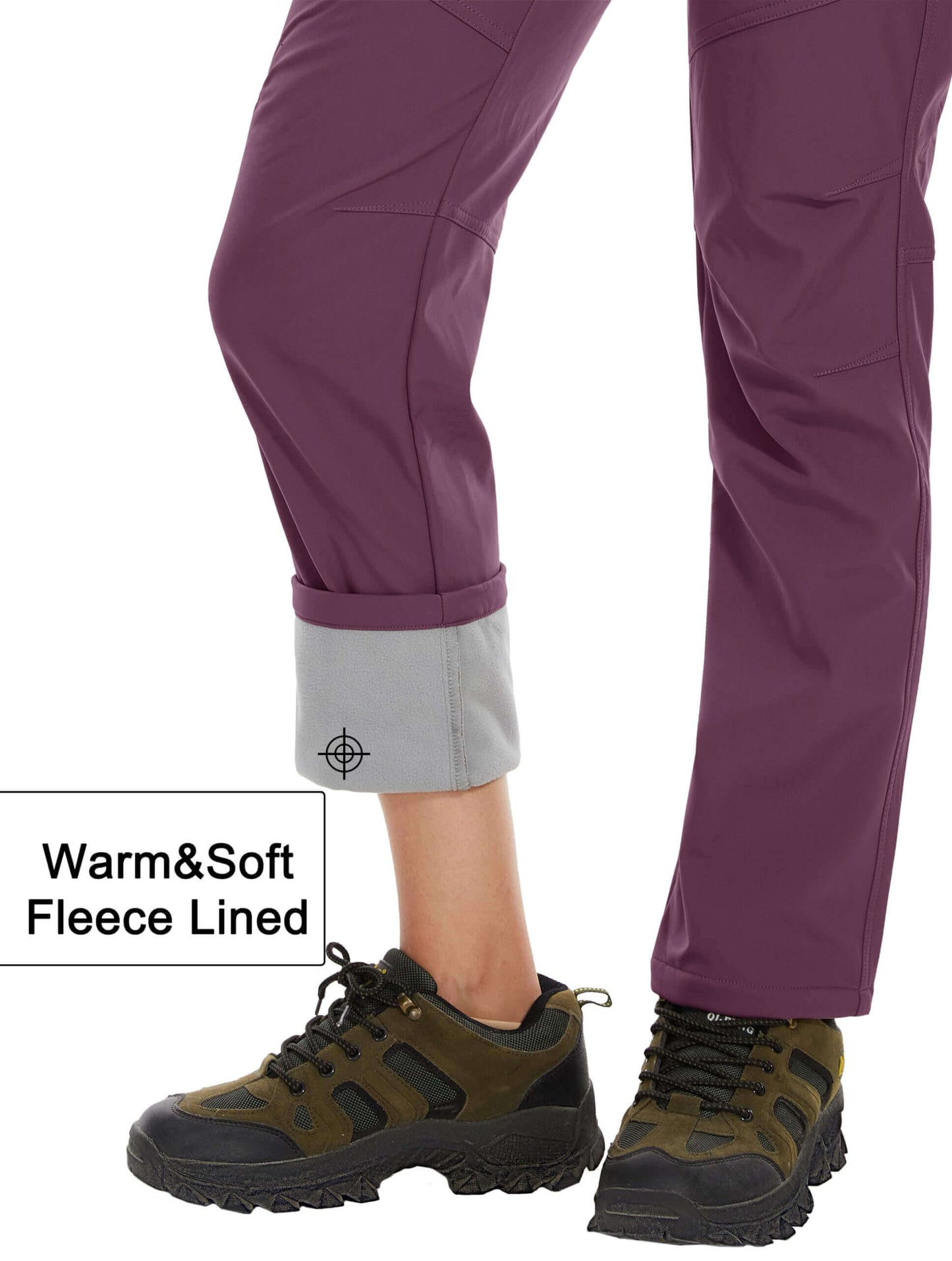 Image Showing Women's Fleece Lined Waterproof Insulated Softshell Pants - Product Type Pants - Buy Now $65.22 - Adventure Gear from Global Trekker