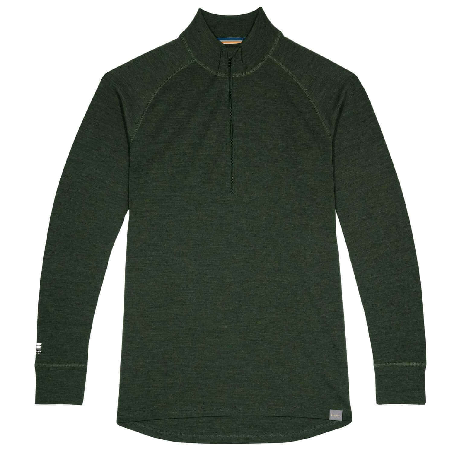 Image Showing MERIWOOL Mens Base Layer 100% Merino Wool Midweight 250g Half Zip Sweater for Men - Product Type Men's Base Layer Sweater - Buy Now $131.95 - Adventure Gear from Global Trekker