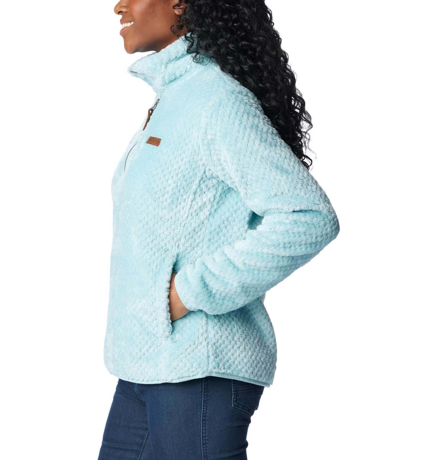 Image Showing Columbia Women's Fire Side Sherpa 1/4 Zip - Product Type Jacket - Buy Now $70.69 - Adventure Gear from Global Trekker