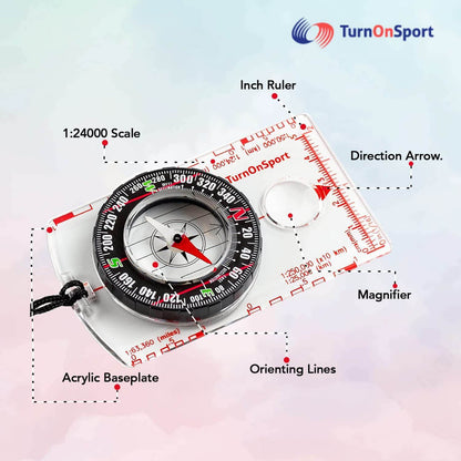 Image Showing Orienteering Compass Hiking Backpacking Compass - Product Type Magnetic Navigational Compasses - Buy Now $14.47 - Adventure Gear from Global Trekker