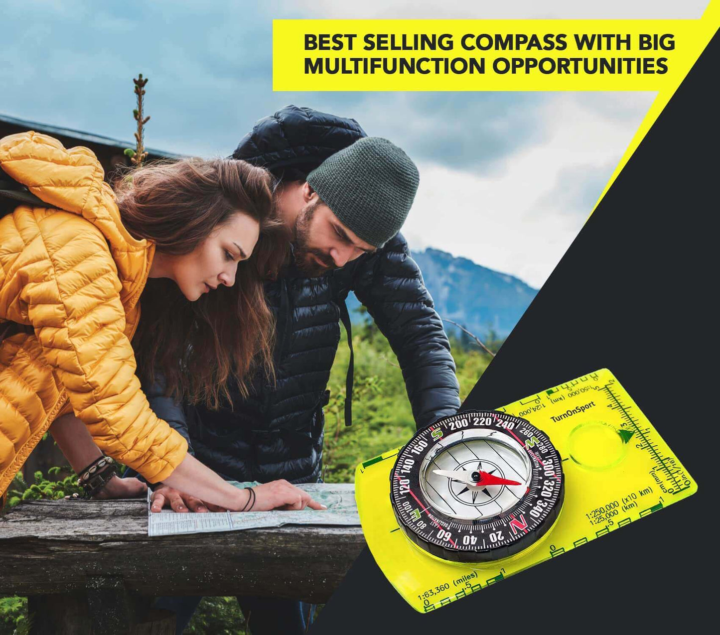 Image Showing Orienteering Compass Hiking Backpacking Compass - Product Type Magnetic Navigational Compasses - Buy Now $14.47 - Adventure Gear from Global Trekker