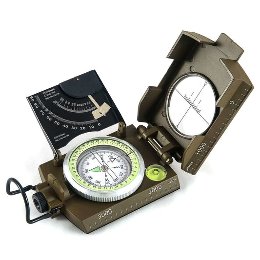 Image Showing Eyeskey Multifunctional Military Sighting Navigation Compass with Inclinometer - Product Type Magnetic Navigational Compasses - Buy Now $40.59 - Adventure Gear from Global Trekker