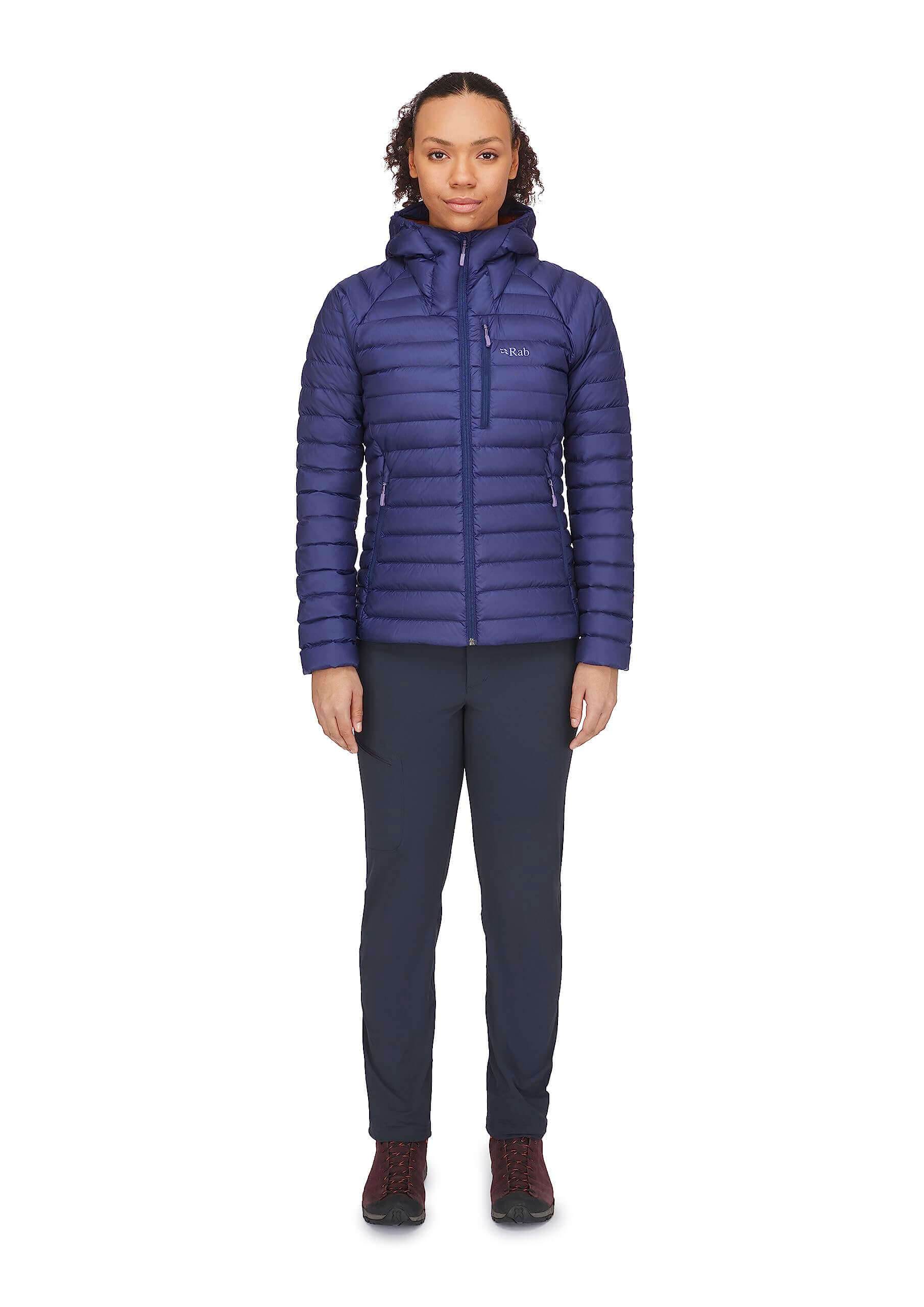 Image Showing Rab Women's Microlight Alpine 700-Fill Down Hooded Puffer Jacket for Hiking & Skiing - Product Type Puffer Jacket - Buy Now $427.75 - Adventure Gear from Global Trekker