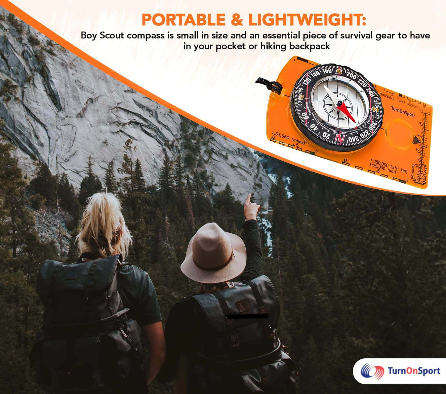 Image Showing Orienteering Compass Hiking Backpacking Compass - Product Type Magnetic Navigational Compasses - Buy Now $14.47 - Adventure Gear from Global Trekker