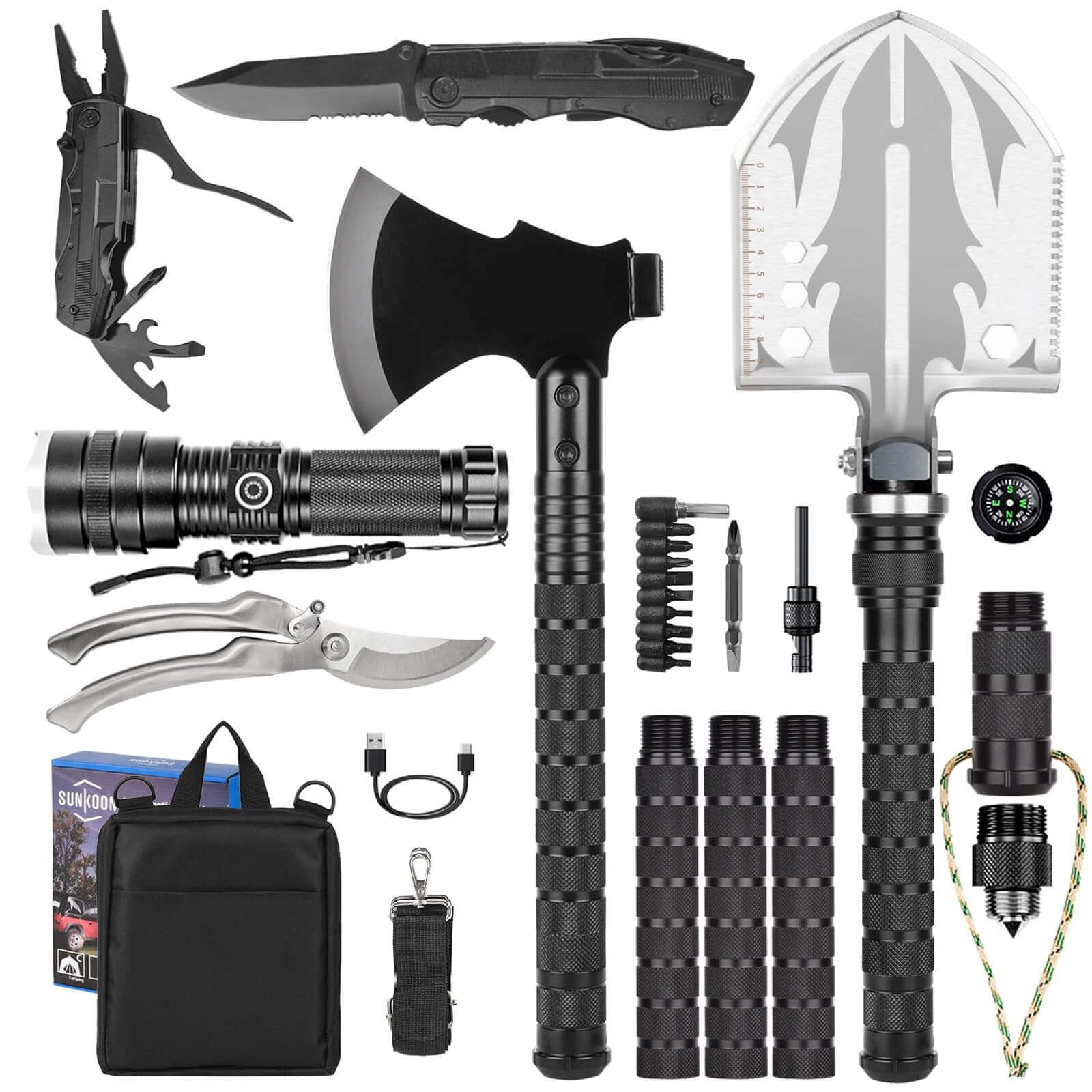 Image Showing Survival Shovel Survival Axe, Camping Folding Shovels Hatchet - Product Type Survival Tools - Buy Now $115.99 - Adventure Gear from Global Trekker