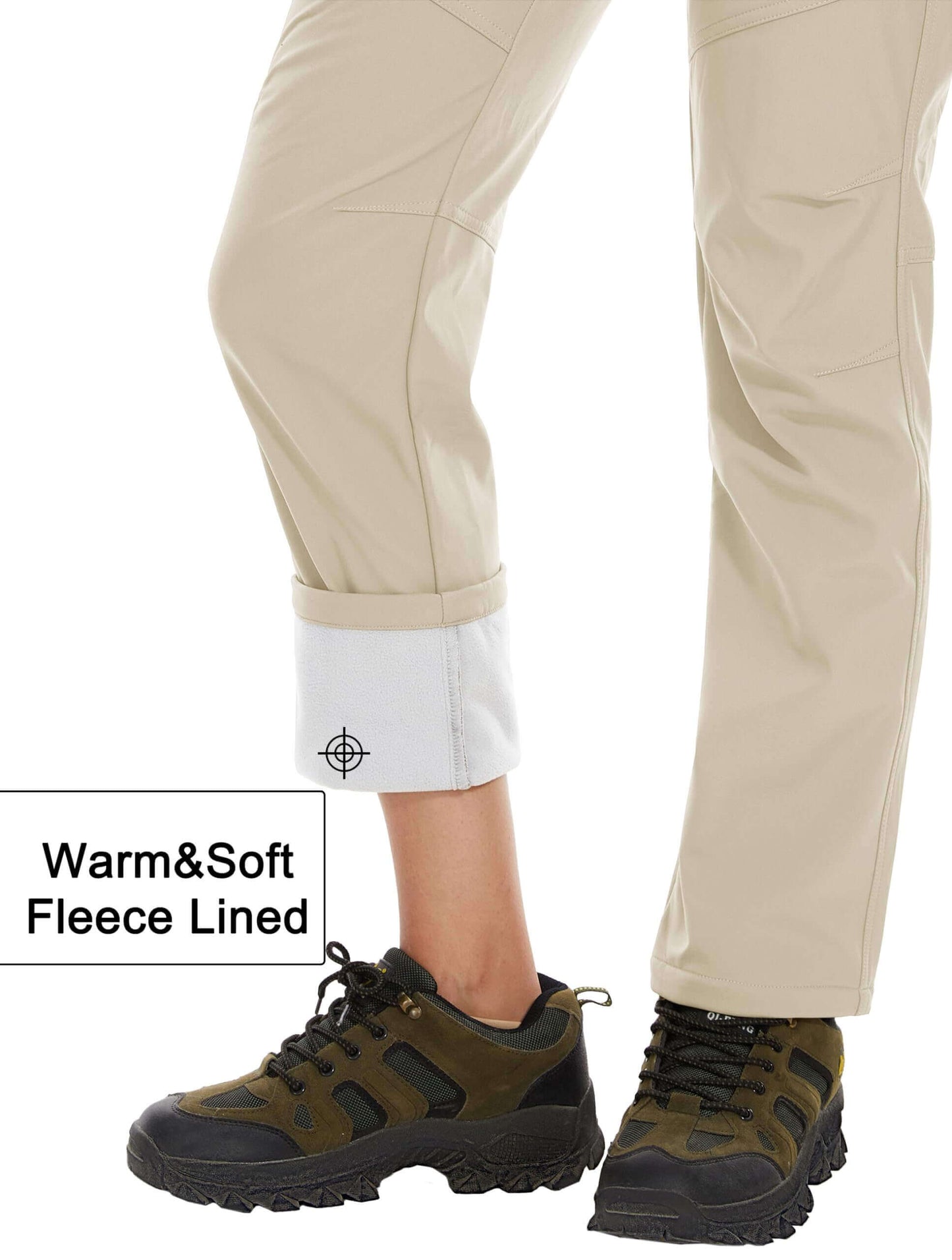 Image Showing Women's Fleece Lined Waterproof Insulated Softshell Pants - Product Type Pants - Buy Now $65.22 - Adventure Gear from Global Trekker