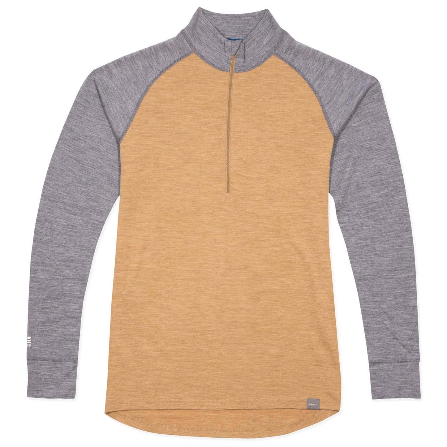 Image Showing MERIWOOL Mens Base Layer 100% Merino Wool Midweight 250g Half Zip Sweater for Men - Product Type Men's Base Layer Sweater - Buy Now $131.95 - Adventure Gear from Global Trekker