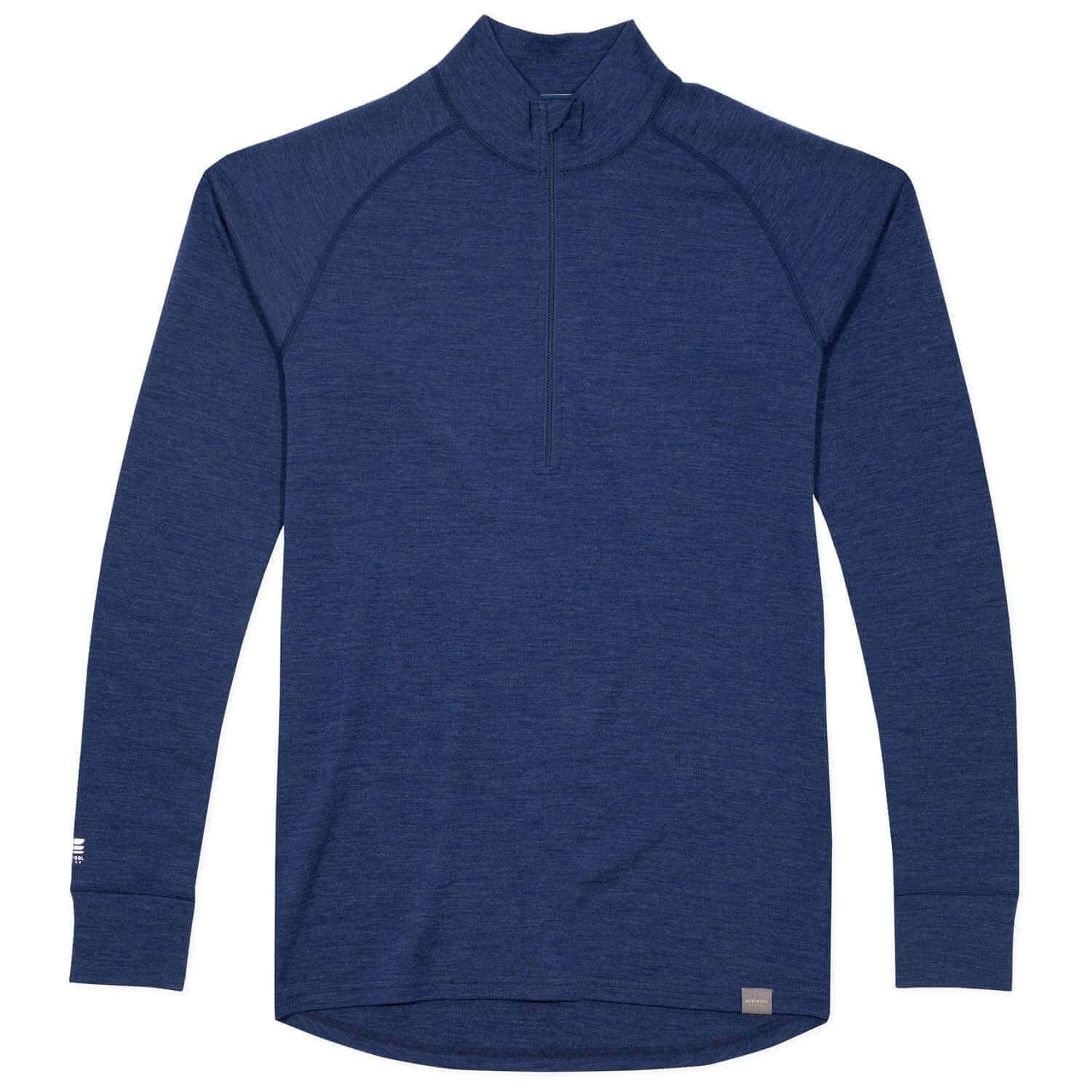 Image Showing MERIWOOL Mens Base Layer 100% Merino Wool Midweight 250g Half Zip Sweater for Men - Product Type Men's Base Layer Sweater - Buy Now $131.95 - Adventure Gear from Global Trekker